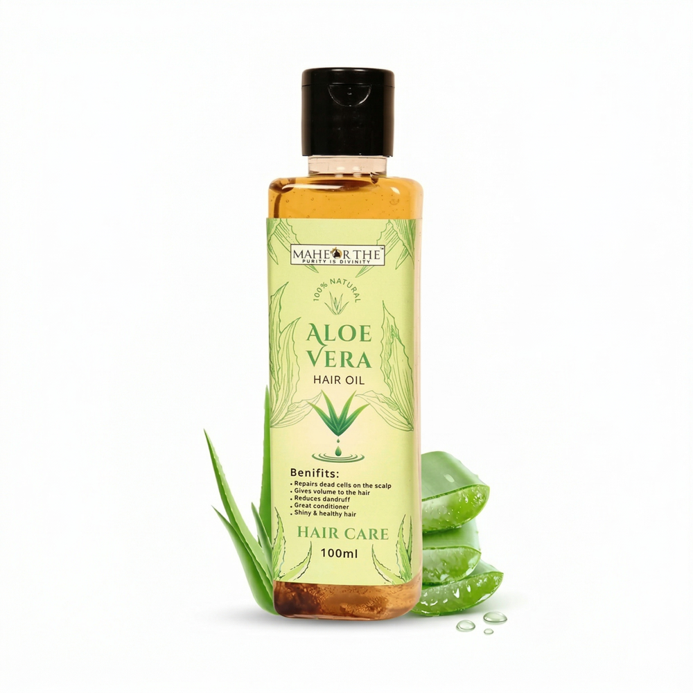 Aloe Vera Hair Oil - Color: Multicolor