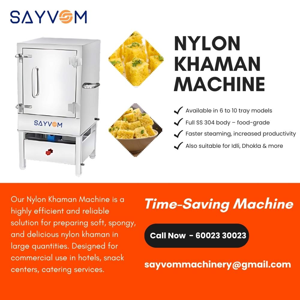 8 TRAY Nylon Khaman Machine