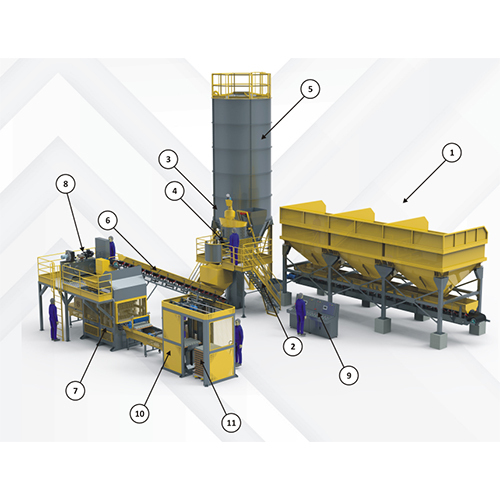 Concrete BlockBricks Plant (Vibro type)