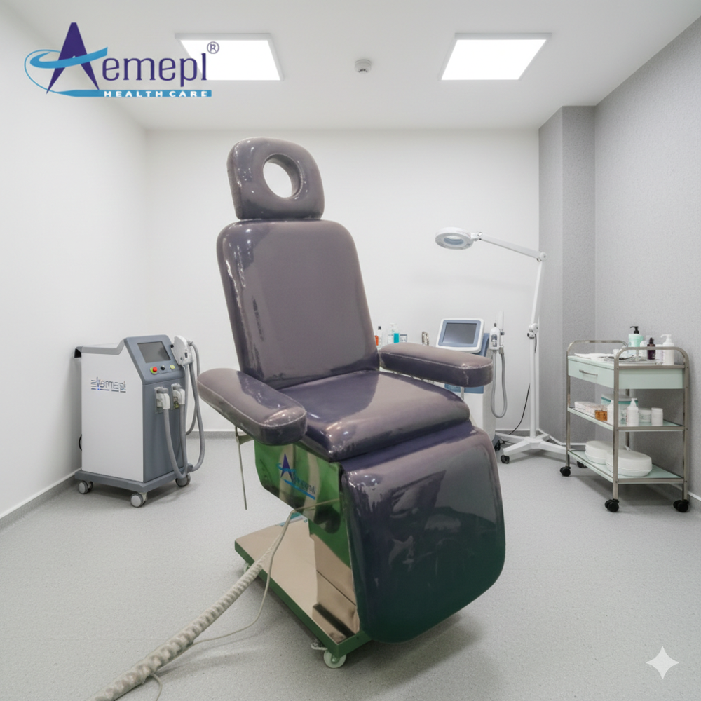 Dermatology chair with ss base