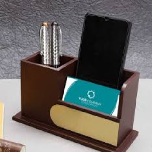 Desktop Wooden Pen Stand Holder (SS-159)