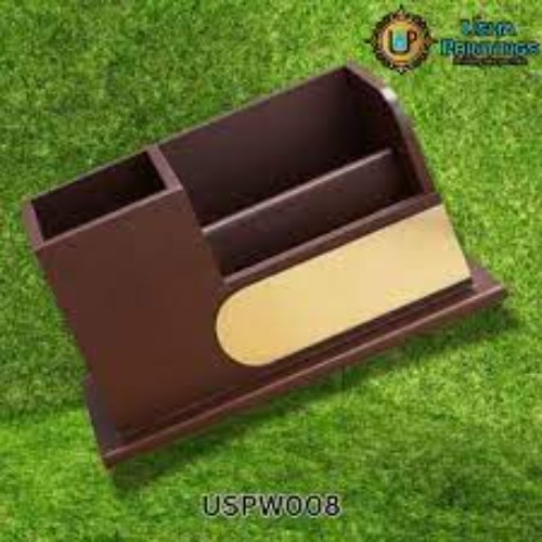 Desktop Wooden Pen Stand Holder (SS-159)