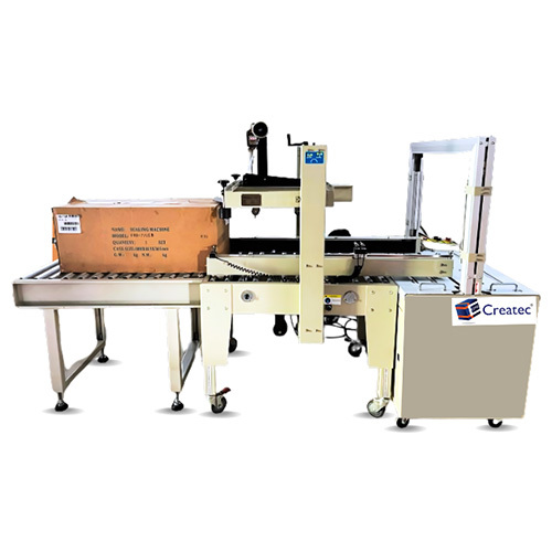 Automatic Tapping With Strapping Machine