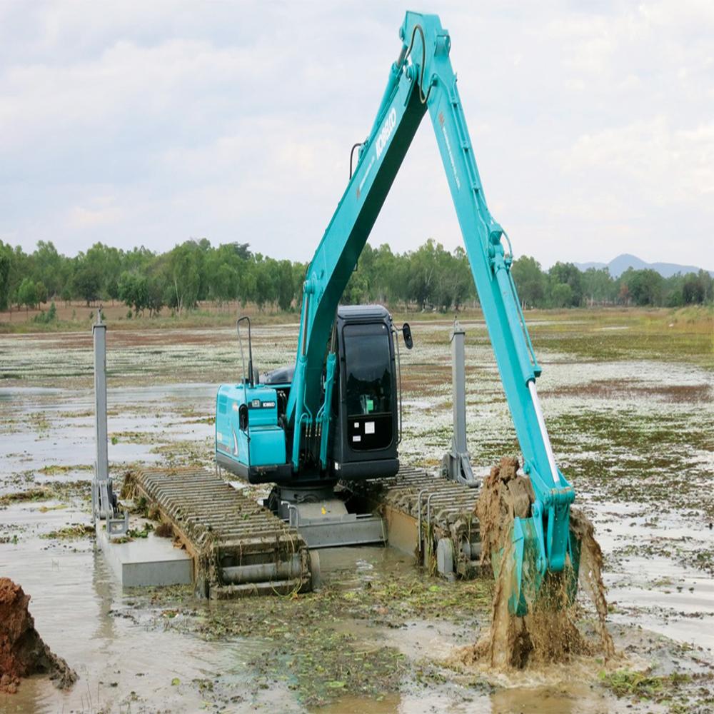 Amphibious Excavator Attachments - Color: Yellow