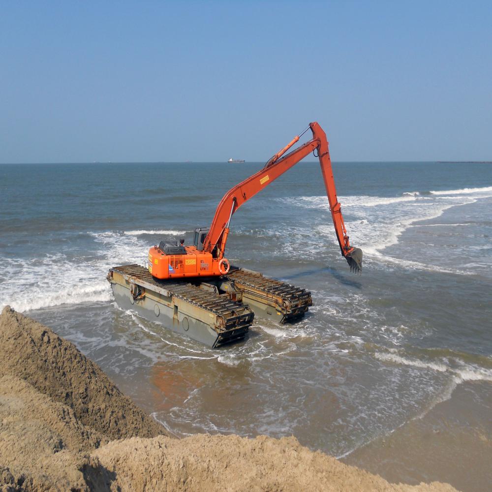 Amphibious Excavator Attachments - Color: Yellow