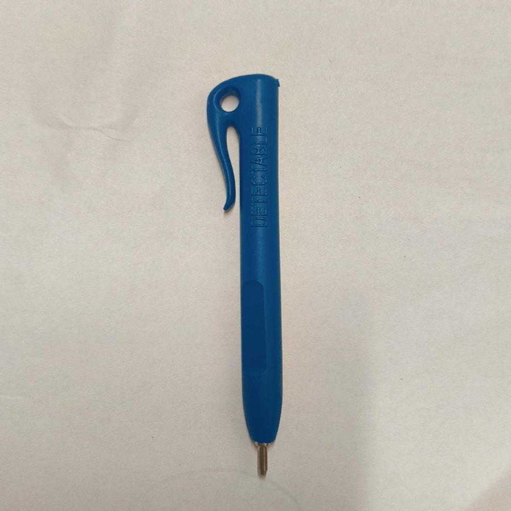 Metal Detectable Pen Non Retractable Blue Pen