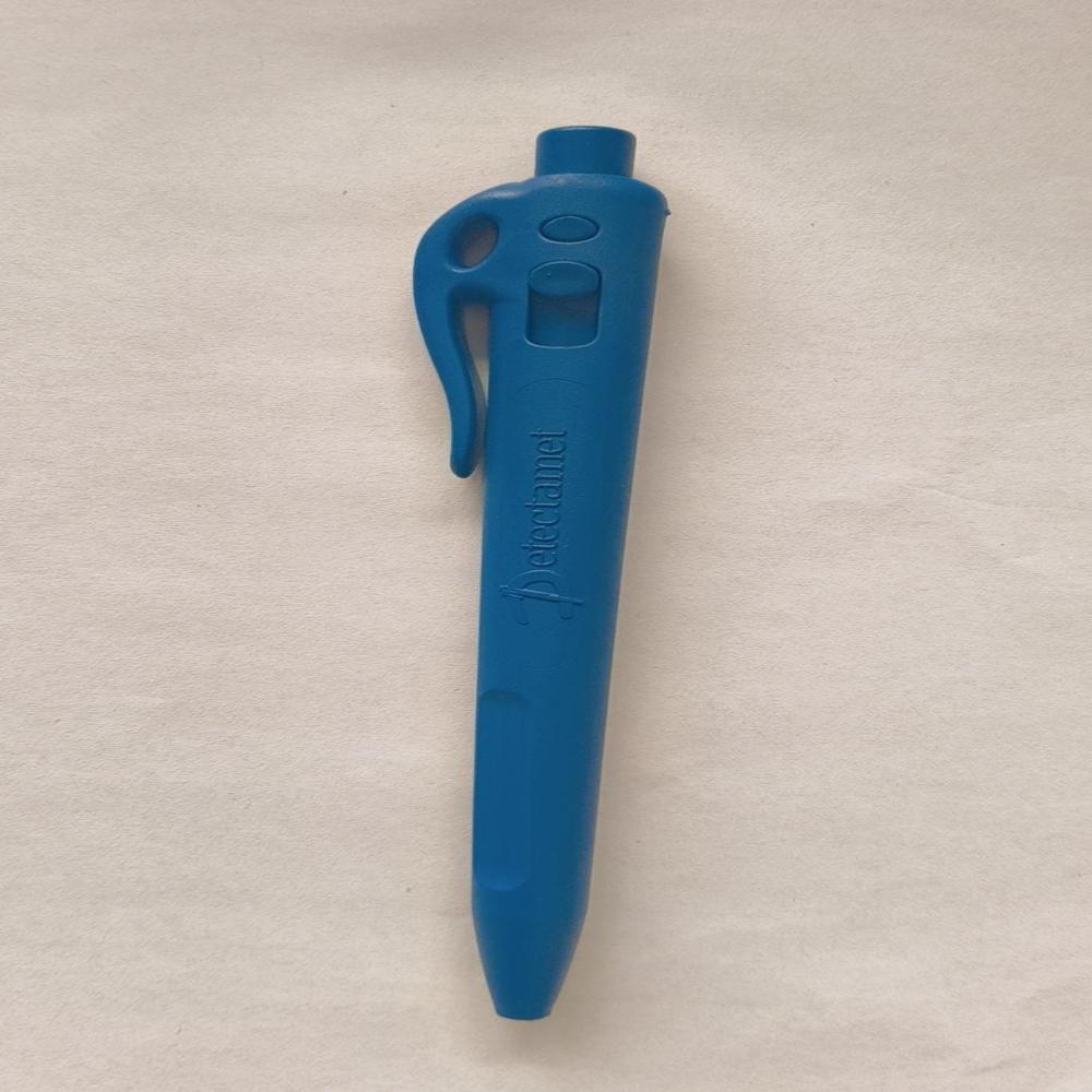 Metal Detectable Retractable Pen Blue