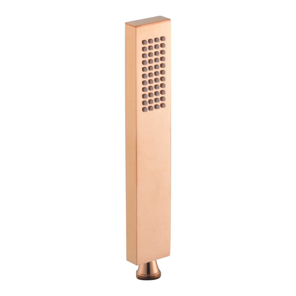 Recto Brass Rose Gold Square Hand Shower