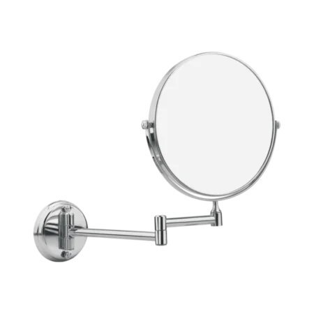 Brass Chrome Magnifying Shaving Mirror