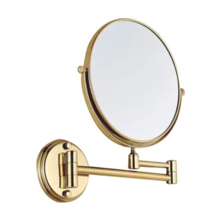 Brass Gold Magnifying Shaving Mirror