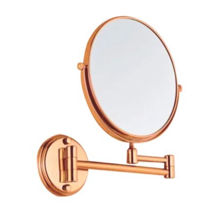 Brass Rose Gold Magnifying Shaving Mirror