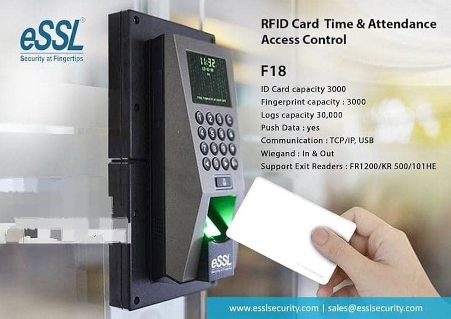 F18 Time Attendance & Access Control - Accuracy: 99.9% %