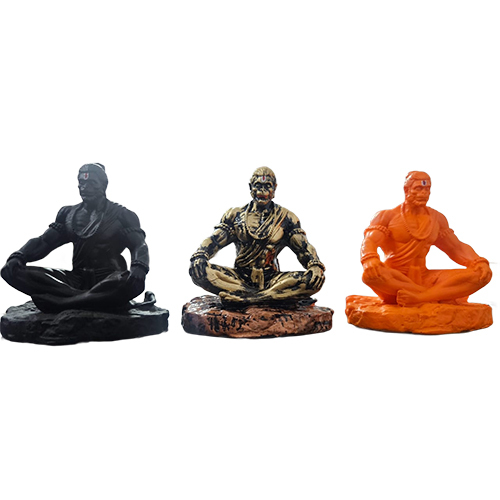 Resin Hanuman Ji Statue For Car Dashborad - Color: Golden