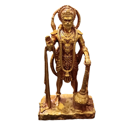 Resin Mahabali Hanuman Ji - Color: Golden