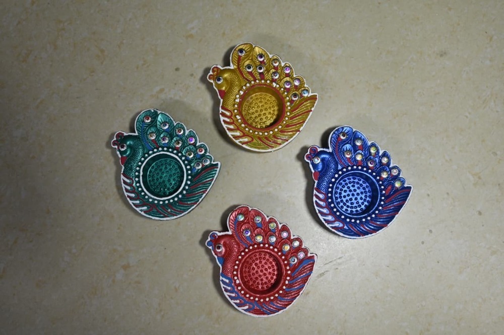 Decorative Colored Diya