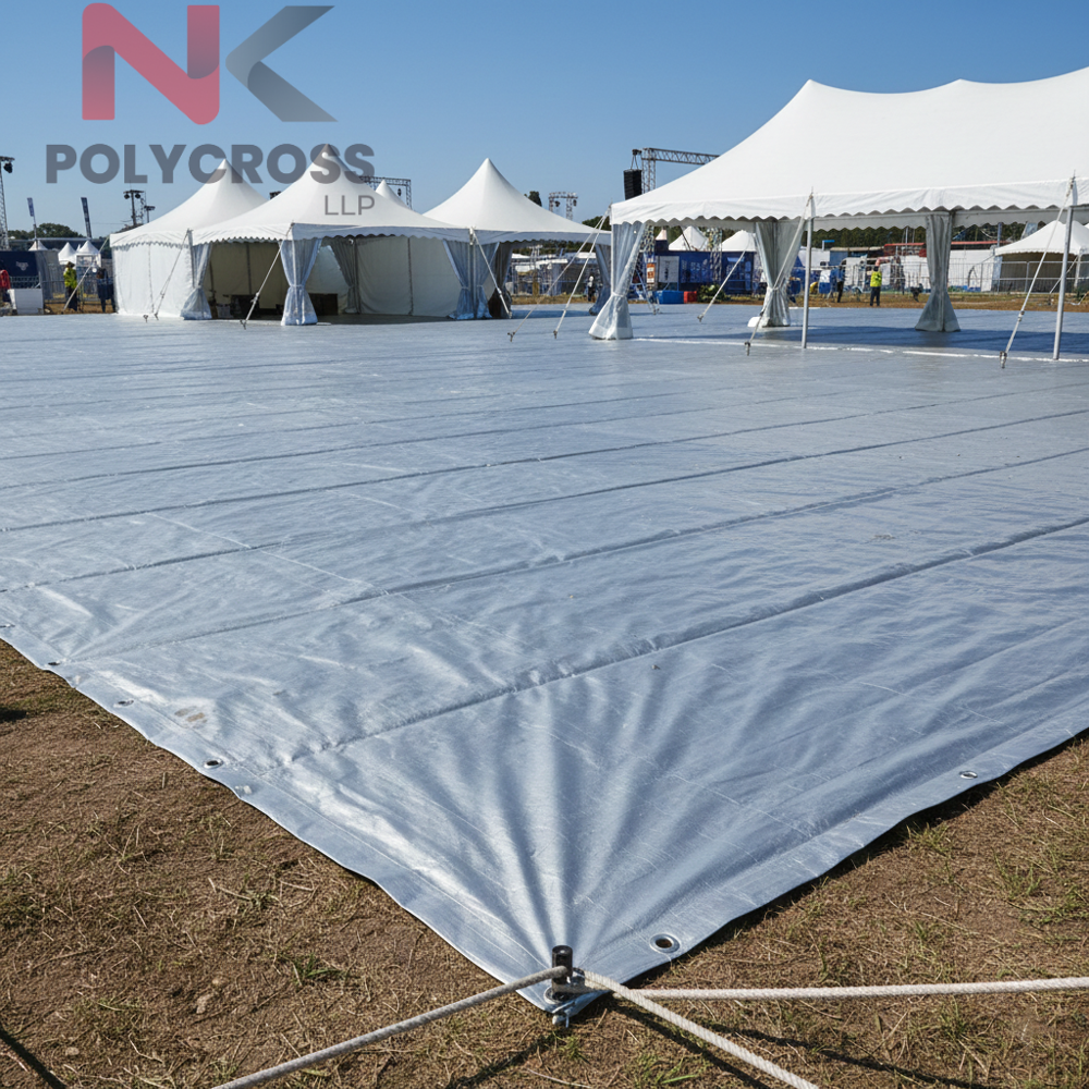 Ground Sheet - Color: Blue/yellow