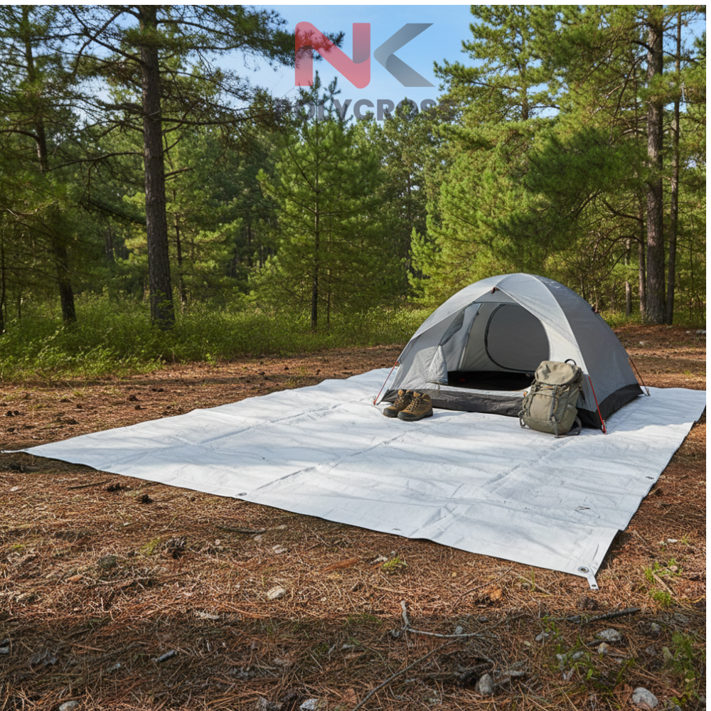 Ground Sheet - Color: Blue/yellow