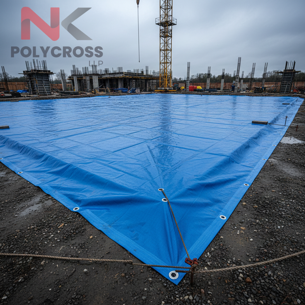 Ground Sheet - Color: Blue/yellow