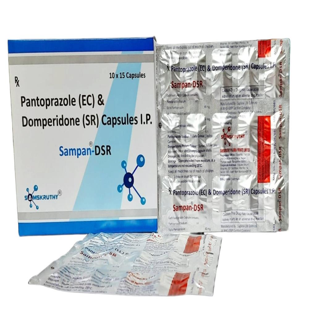 Pantoprazole (40mg) + Domperidone (30mg)