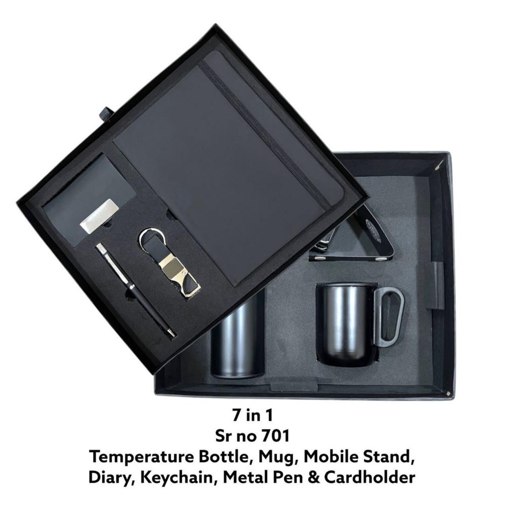 Luxury Executive Desk Organizer Gift Set with Notebook, Pen, Mug, Flask & Professional Accessories (SS-10701)