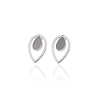 Silver Teardrop Earrings for Women | Minimalist Jewelry Gift