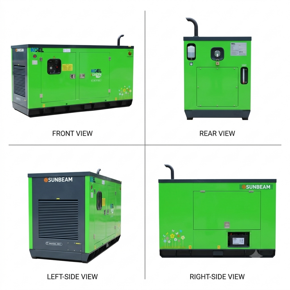 Kirloskar Diesel Generator - Color: Green