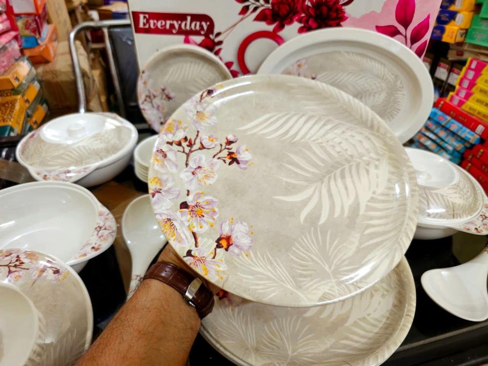Everyday 41 Pcs Dinner Set - Color: White