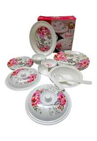 Vkl Jio 32pcs Crockery Set - Color: White