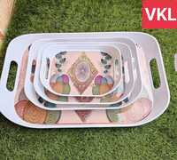 Myra Melamine Tray - Color: White