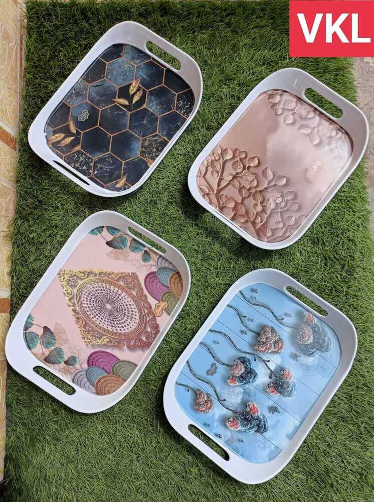 Myra Melamine Tray - Color: White