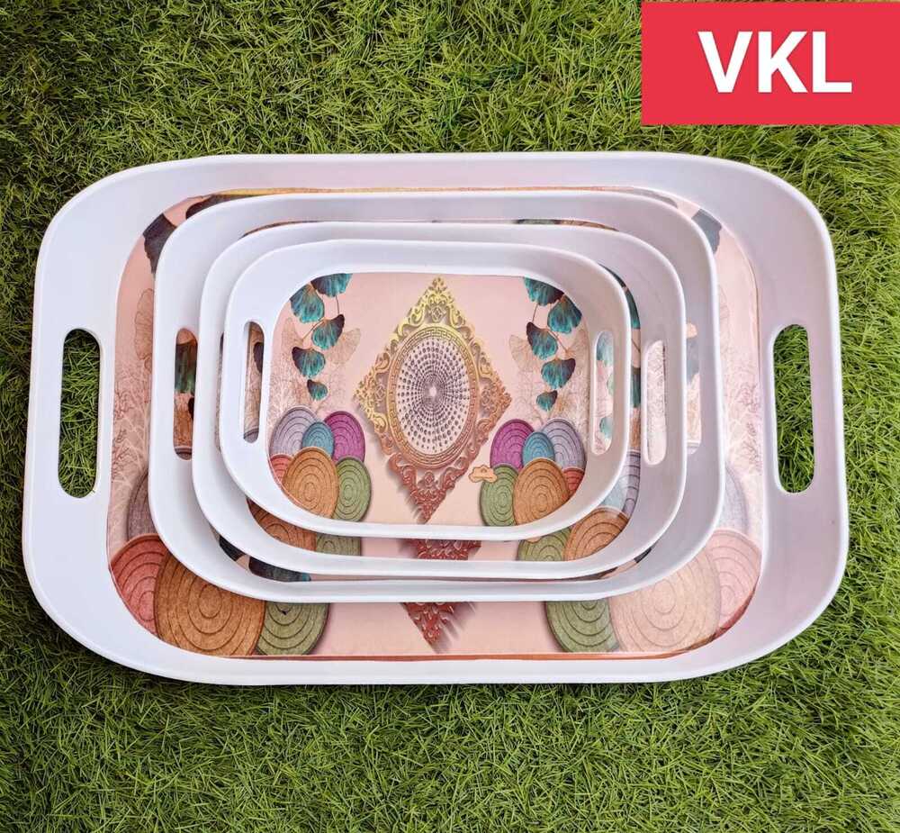 Myra Melamine Tray - Color: White