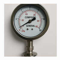 General Compound Pressure Gauge - Color: White