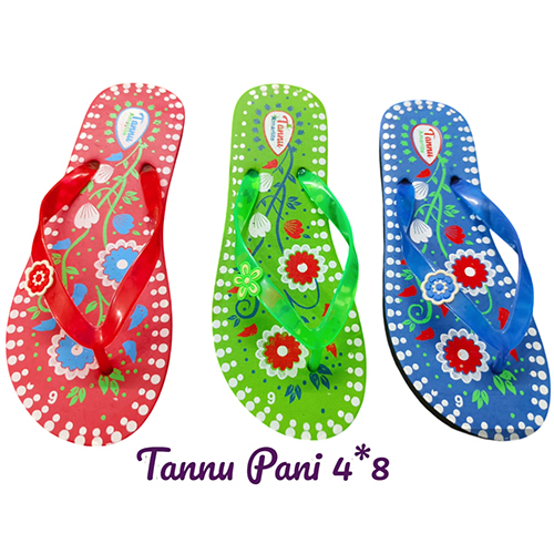 4X8 Tannu Pani Hawai Chappal - Color: Multicolor