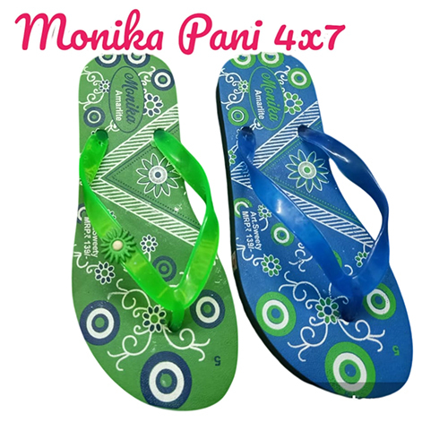 4X7 Monika Pani Hawai Chappal - Color: Multicolor