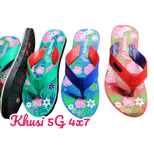 4X7 Khusi 5G Hawai Chappal - Color: Multicolor