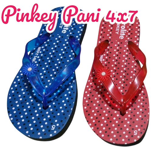 4X7 Pinkey Pani Hawai Chappal - Color: Multicolor