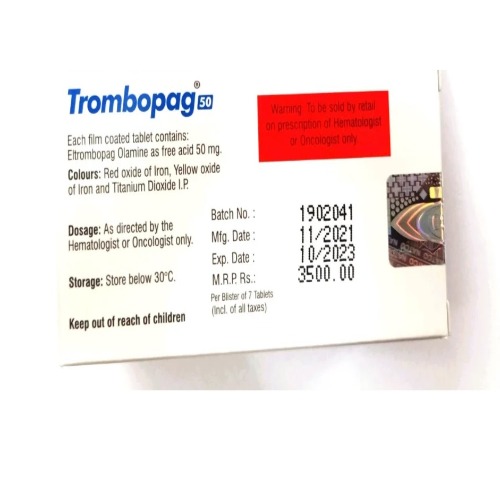 Trombopag 50 mg Tablet