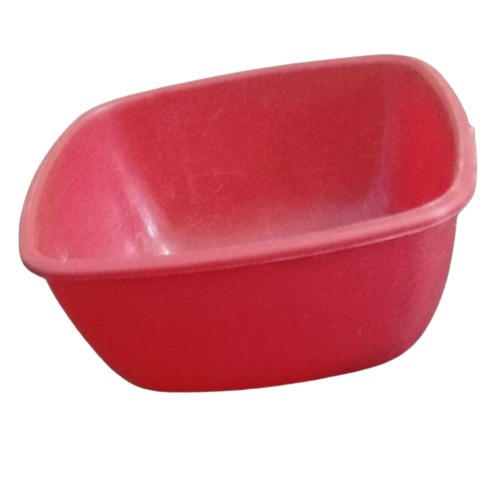 Red Plastic Bowl
