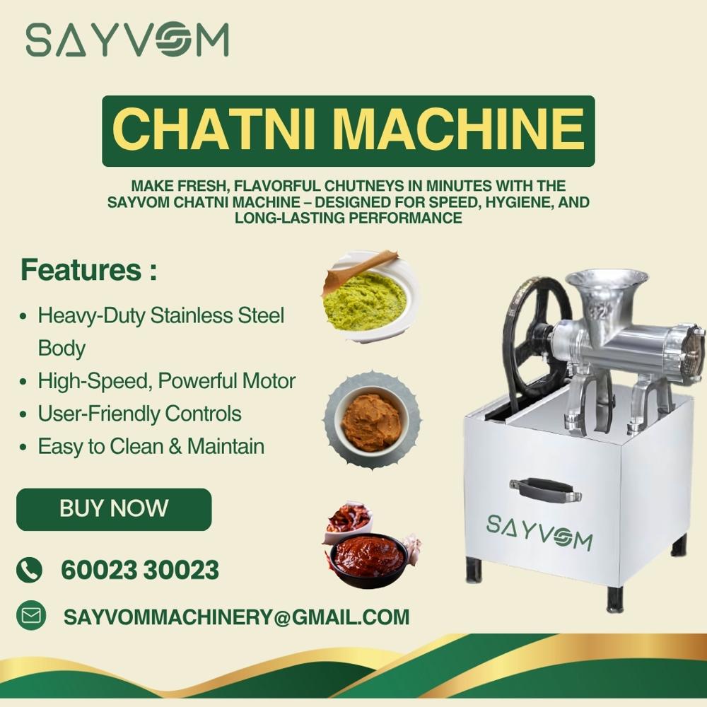 Chutney Making Machine
