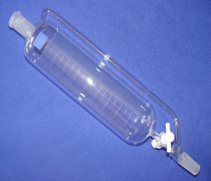 Pressure Equilising Cylindrical Funnel With PTFE Stopcock