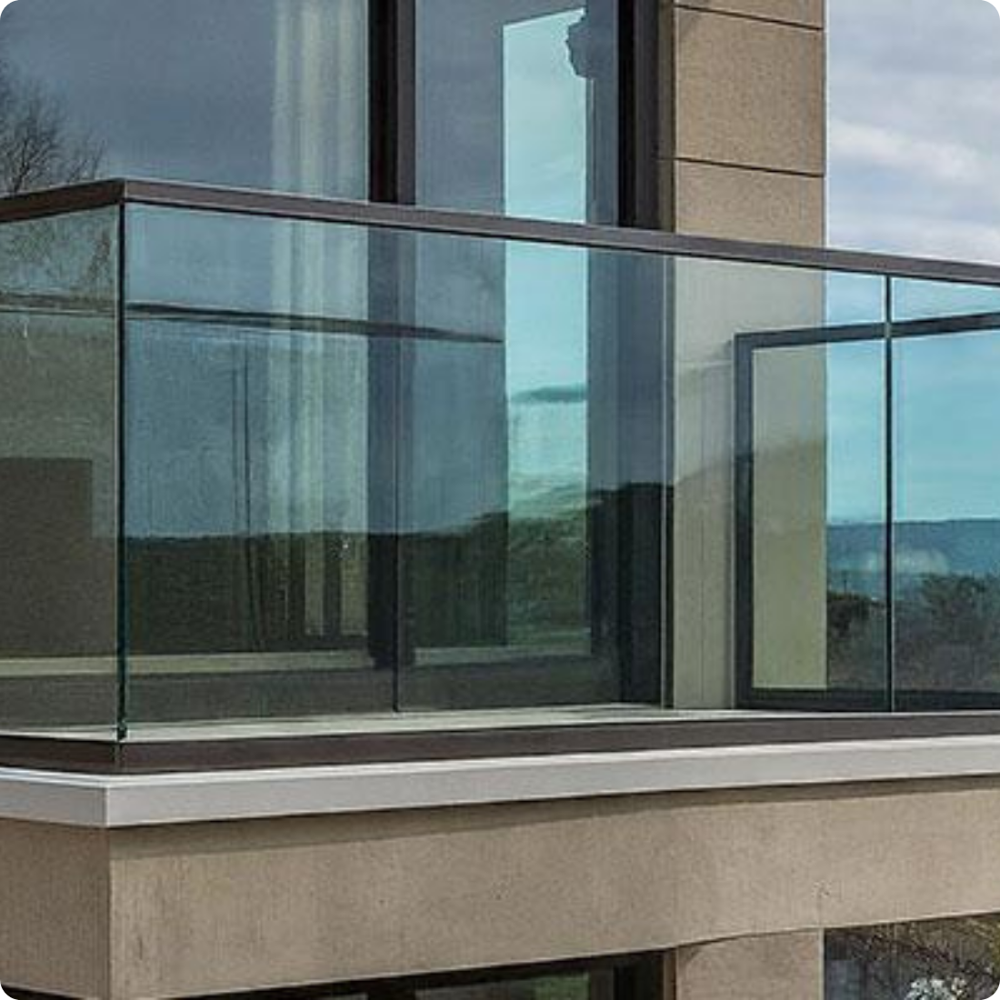 Railing Glass Balcony - Pattern: Panel
