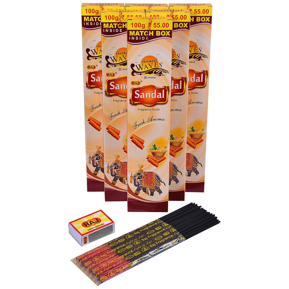 Fragrant Waves Sandal Incense Sticks