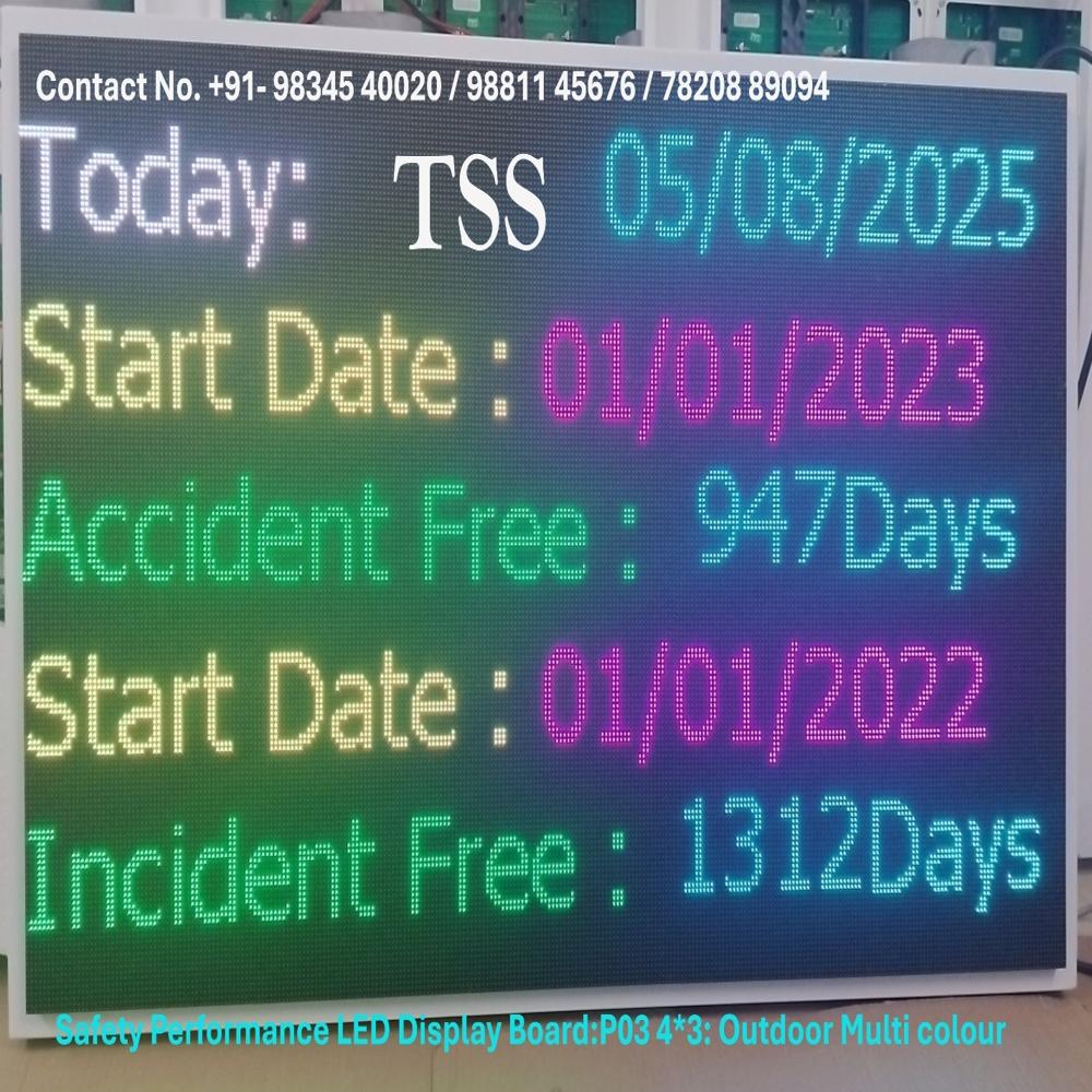 4 x 6 Full Colour Outdoor Water Treatment Stack Monitoring ETP Parameter LED Display Board