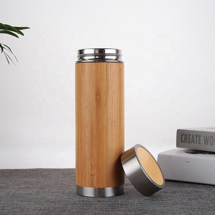 Eco-Friendly Bamboo Finish Corporate Gift Set with Bottle, Mug, Diary, Pen, Keychain & Cardholder. (SS-10602)