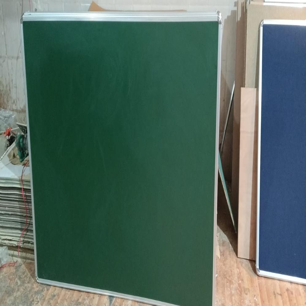WOODEN GREEN CHALK BOARD.