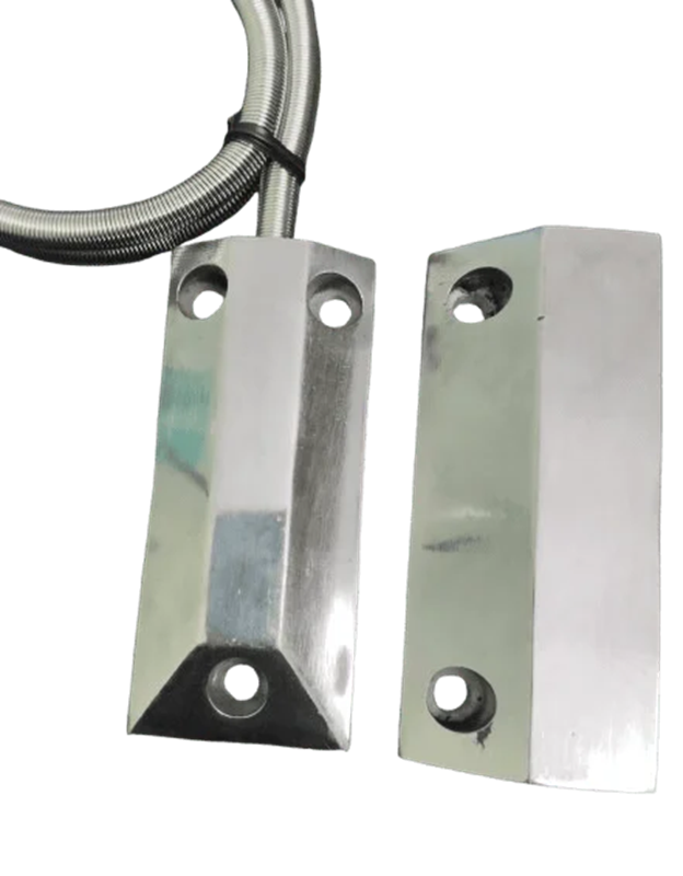 Roller Shutter Stainless Steel Armoured Cable Reed Switch - Color: White