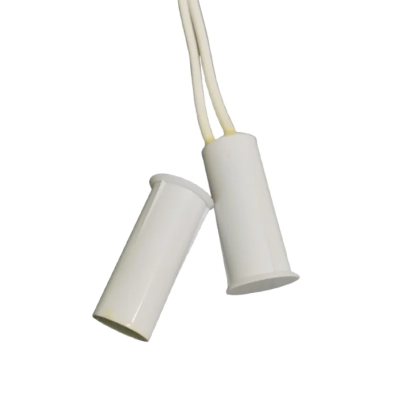 Long Wire Leads Recessed Mount Magnetic Switch - Color: White