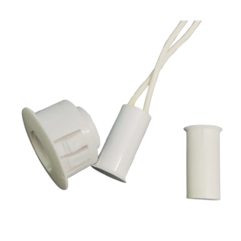 3/8 Dia With Adaptor Holder Recessed Mount Magnetic Switch - Color: White