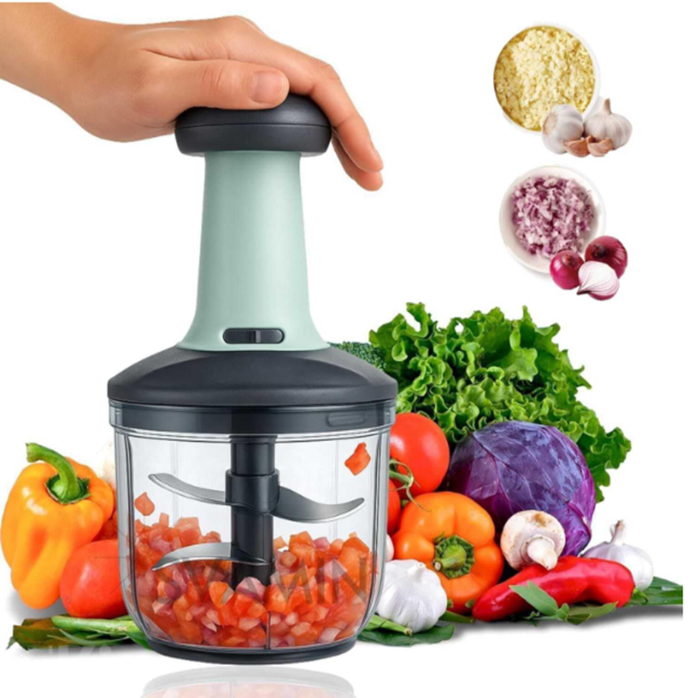 Push Chopper - Capacity: 1100 Milliliter (ml)