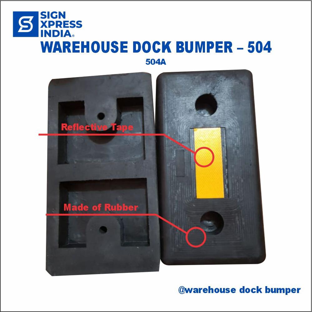 Rubber Dock Bumper - 504A - Color: Black